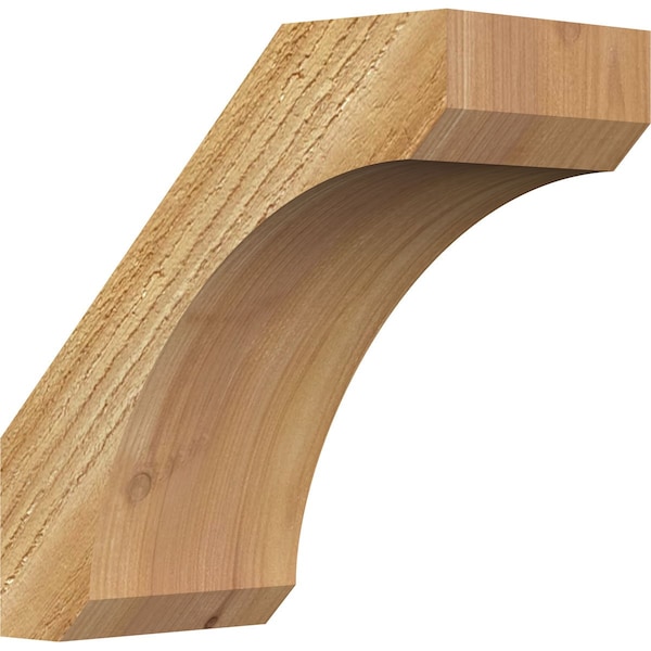 Ekena Millwork 4"W x 8"D x 8"H Legacy Rough Sawn Knee Brace, Western Red Cedar BRC04X08X08LEC00RWR - main